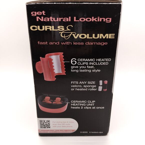 Hot Clips - REMINGTON Boost My Curls Ceramic Clips 6 Heated Clips *NEW* - Picture 4 of 6